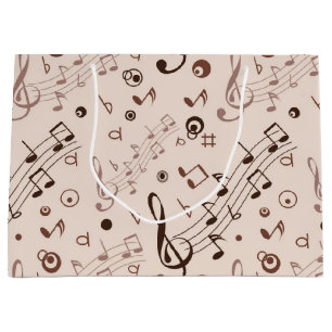 Sacola Para Presentes Grande Padrão de música