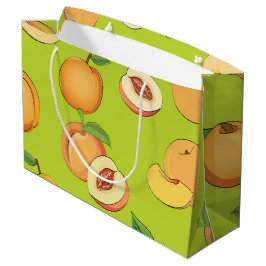 Sacola Para Presentes Grande Padrão de Pêssego 4