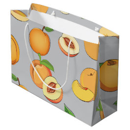 Sacola Para Presentes Grande Padrão de Pêssego 6