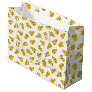 Sacola Para Presentes Grande Padrão de Queijo Gelado