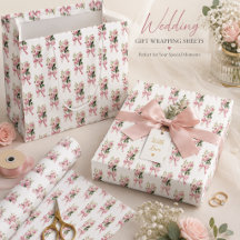 Padrão de Rosa e Laço Rosa Água-forte Coquete Vint