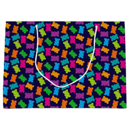 Sacola Para Presentes Grande Padrão de Ursinhos Gummy