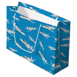 Sacola Para Presentes Grande Padrão do avião Jet