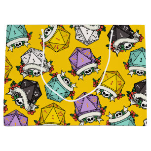 Sacola Para Presentes Grande Padrão do Conjunto de Dados D20