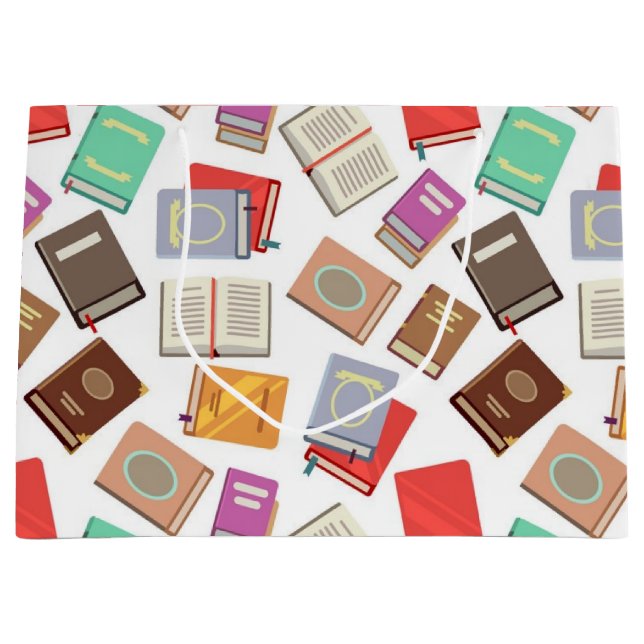 Sacola Para Presentes Grande Padrão do livro (Frente)