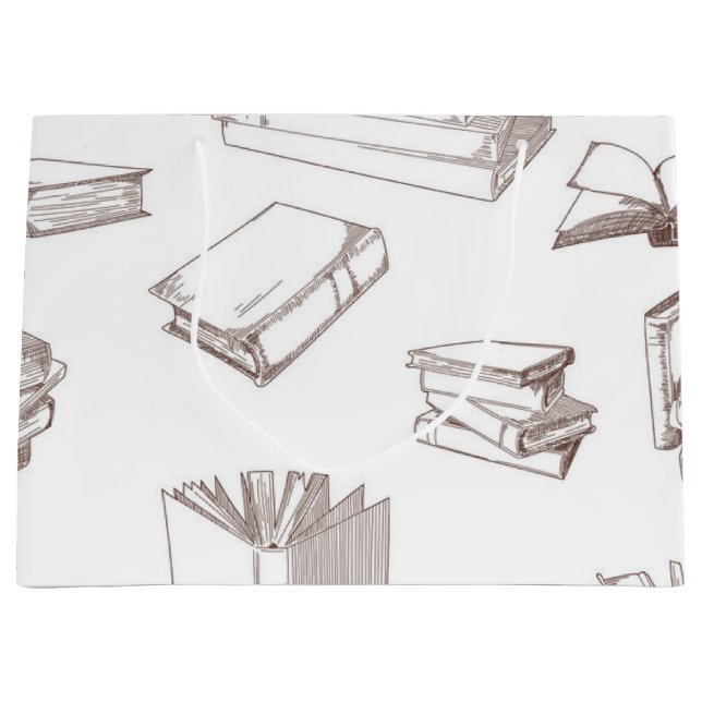 Sacola Para Presentes Grande Padrão do livro (Frente)