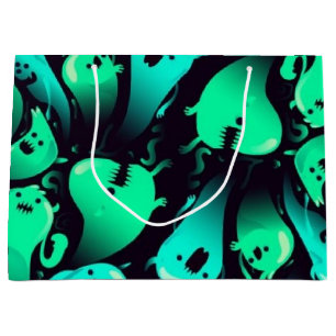 Sacola Para Presentes Grande padrão fantasma