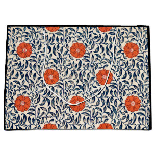 SACOLA PARA PRESENTES GRANDE PADRÃO FLORAL CHINÊS DO SACO GIFT