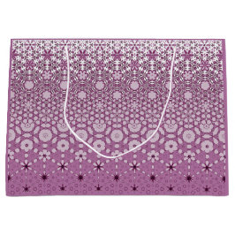 Sacola Para Presentes Grande Padrão Floral de Metamorfose