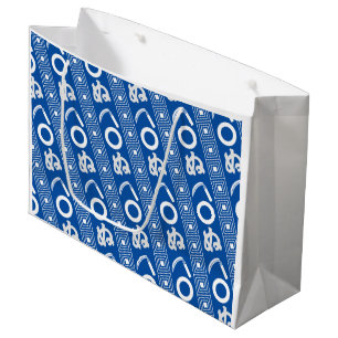 Sacola Para Presentes Grande Padrão Gráfico no Estilo Edo Kamawanu