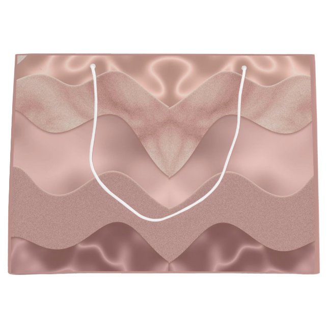 Sacola Para Presentes Grande Padrão rosa do saco de presentes (Frente)