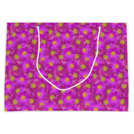 Sacola Para Presentes Grande Padrão Selvagem de Rosa