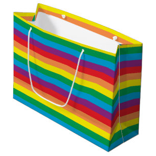Sacola Para Presentes Grande Padrão Simplesmente Arco-Íris