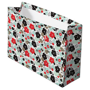 Sacola Para Presentes Grande Padrões japoneses fofos design