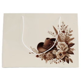 Sacola Para Presentes Grande País Elegante Moderno Ocidental- Floral