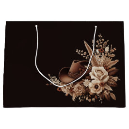 Sacola Para Presentes Grande País Elegante Moderno Ocidental- Floral