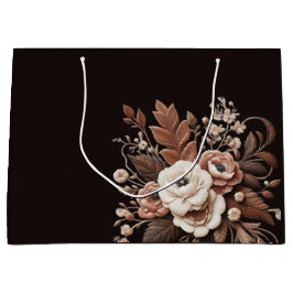 Sacola Para Presentes Grande País Elegante Moderno Ocidental- Floral