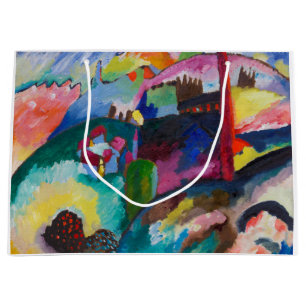 Sacola Para Presentes Grande Paisagem com Chaminé de Fábrica, Wassily Kandinsky