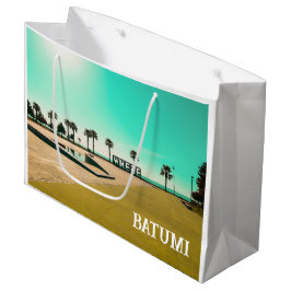 Sacola Para Presentes Grande Paisagem da Arquitetura do Batumi Georgia