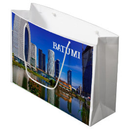 Sacola Para Presentes Grande Paisagem da Arquitetura do Batumi Georgia