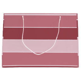 Sacola Para Presentes Grande Pale Burgundy Stripes