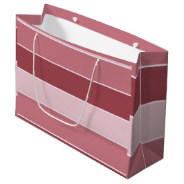 Sacola Para Presentes Grande Pale Burgundy Stripes