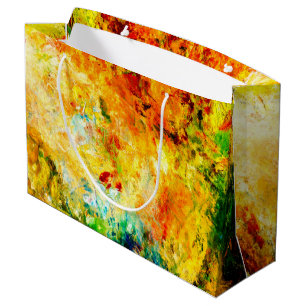 Sacola Para Presentes Grande Paleta de artistas coloridos