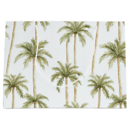 Sacola Para Presentes Grande Palmeiras tropicais