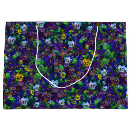 Sacola Para Presentes Grande Pansies [purple] by Jason Street