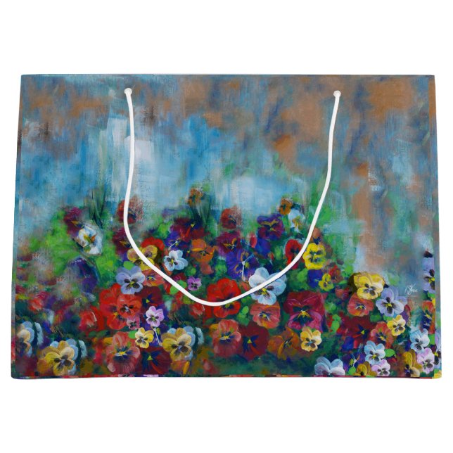 Sacola Para Presentes Grande Pansy Gift Bag (Frente)