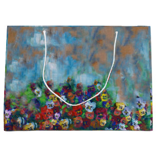 Sacola Para Presentes Grande Pansy Gift Bag
