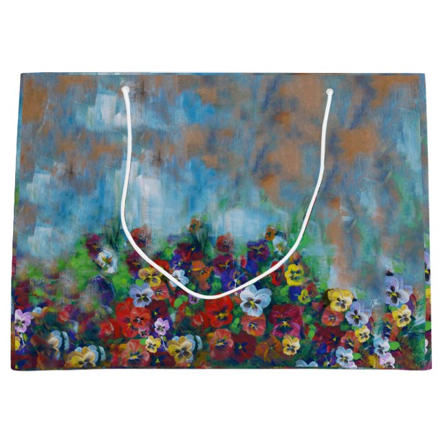 Sacola Para Presentes Grande Pansy Gift Bag (Frente)
