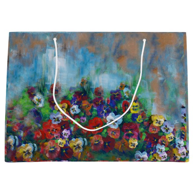 Sacola Para Presentes Grande Pansy Gift Bag (Frente)