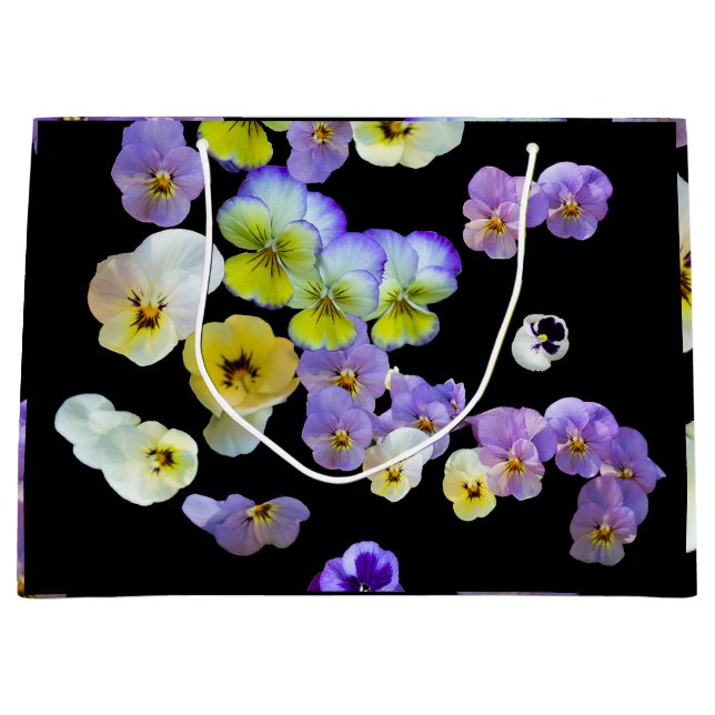 Sacola Para Presentes Grande Pansy Gift Bags (Frente)