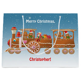 Sacola Para Presentes Grande Pão de Gengibre Vapor