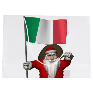 Sacola Para Presentes Grande Papai Noel, Alferes Da Itália