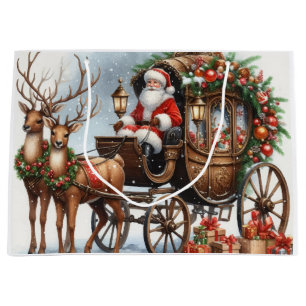 Sacola Para Presentes Grande Papais noeis Christam