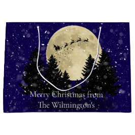 Sacola Para Presentes Grande Papais noeis de Natal