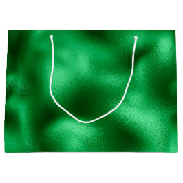 Sacola Para Presentes Grande Papel Alumínio Verde