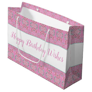 Sacola Para Presentes Grande Papel de Estilo de Bolsa cor-de-rosa grande Bag de