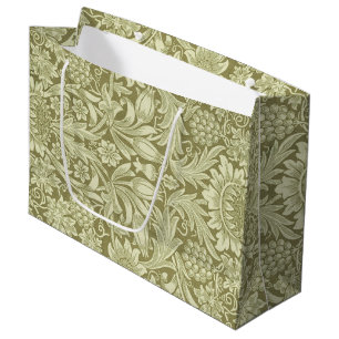 Sacola Para Presentes Grande Papel de Parede Girassol de William Morris Vintage