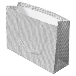 Sacola Para Presentes Grande Papel de Presente Cinza com Padrão de Natal Modern
