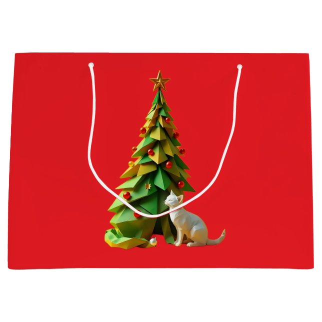 Sacola Para Presentes Grande Papelão de Natal (Frente)