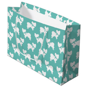 Sacola Para Presentes Grande Papillon Dog Puppy