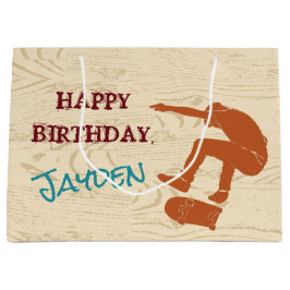 Sacola Para Presentes Grande Para Skateboarders Skate Graphics Personalizado