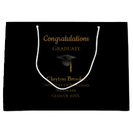 Sacola Para Presentes Grande Parabéns Formando com Boné