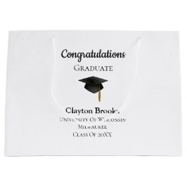 Sacola Para Presentes Grande Parabéns Formando com Boné