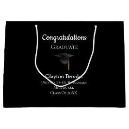 Sacola Para Presentes Grande Parabéns Formando com Boné