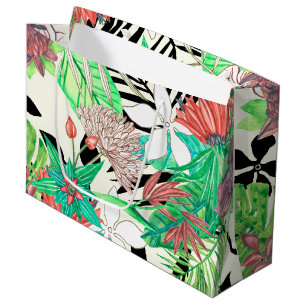 Sacola Para Presentes Grande Paraíso Floral II