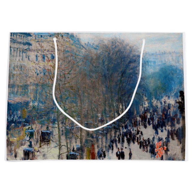 Sacola Para Presentes Grande Paris Boulevard, Claude Monet (Frente)